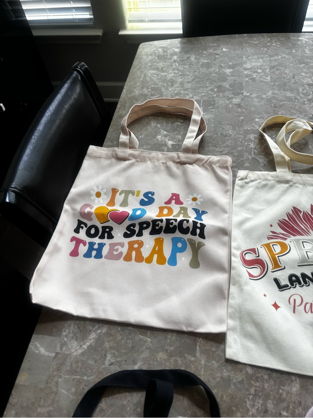 Bundle of 6️⃣ Speech Therapy Cotton Tote Bags - Picture 5 of 7